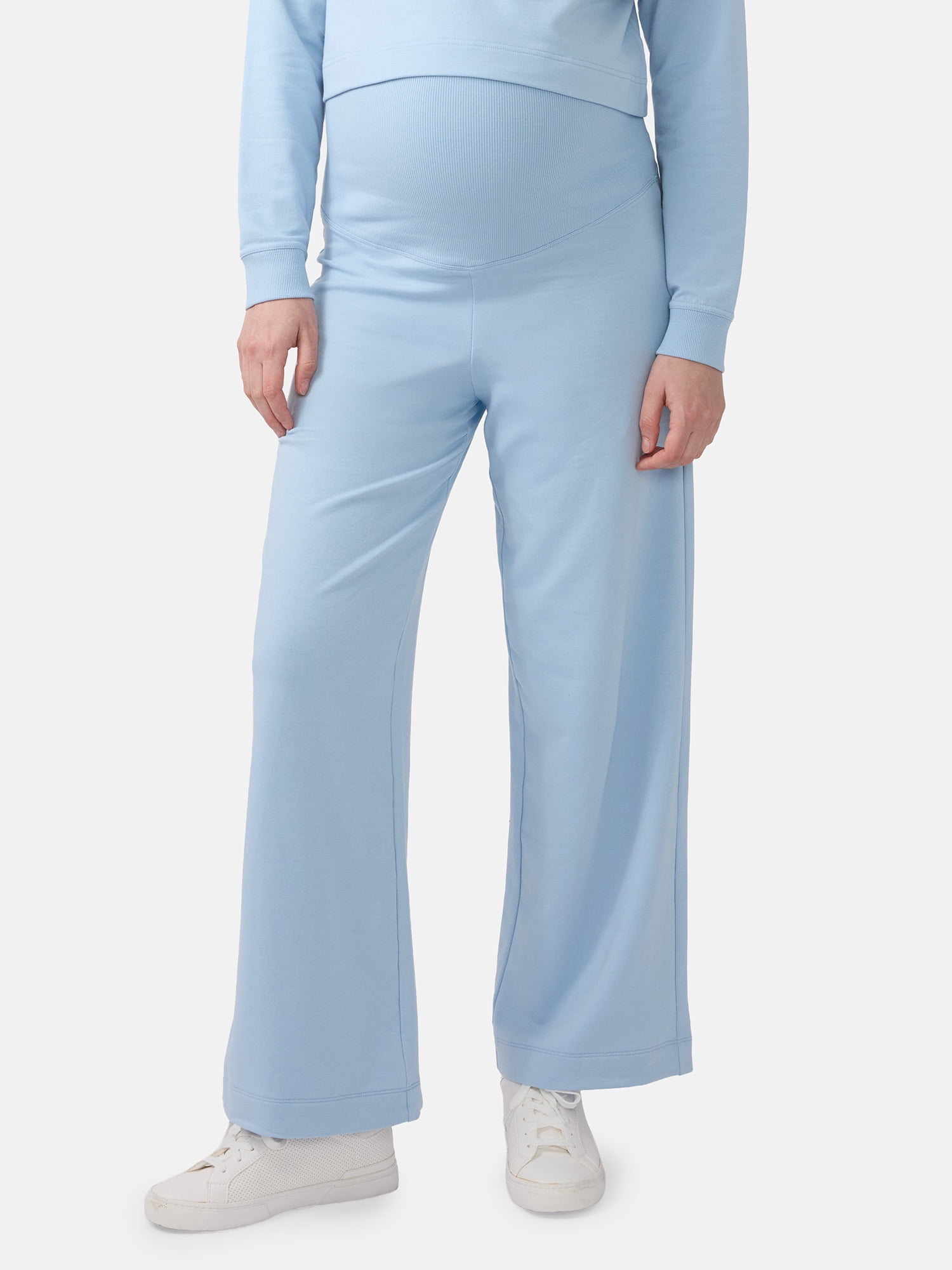 Ingrid & Isabel For Every Belly Women's Maternity Wide Leg Knit Pants, Sizes S-XXL
