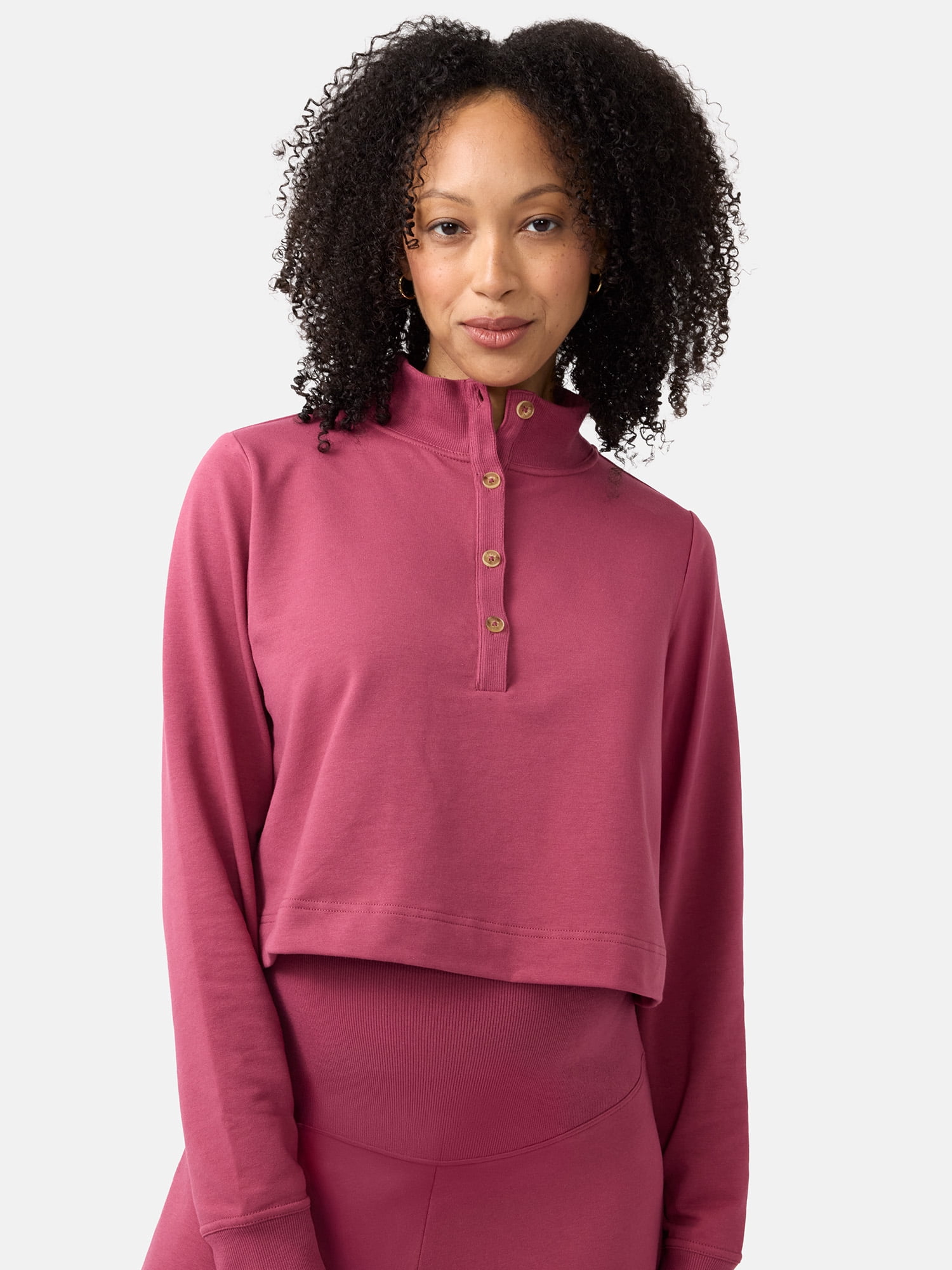 Ingrid & Isabel For Every Belly Women's Maternity Button Front Knit Top, Sizes S-XXL