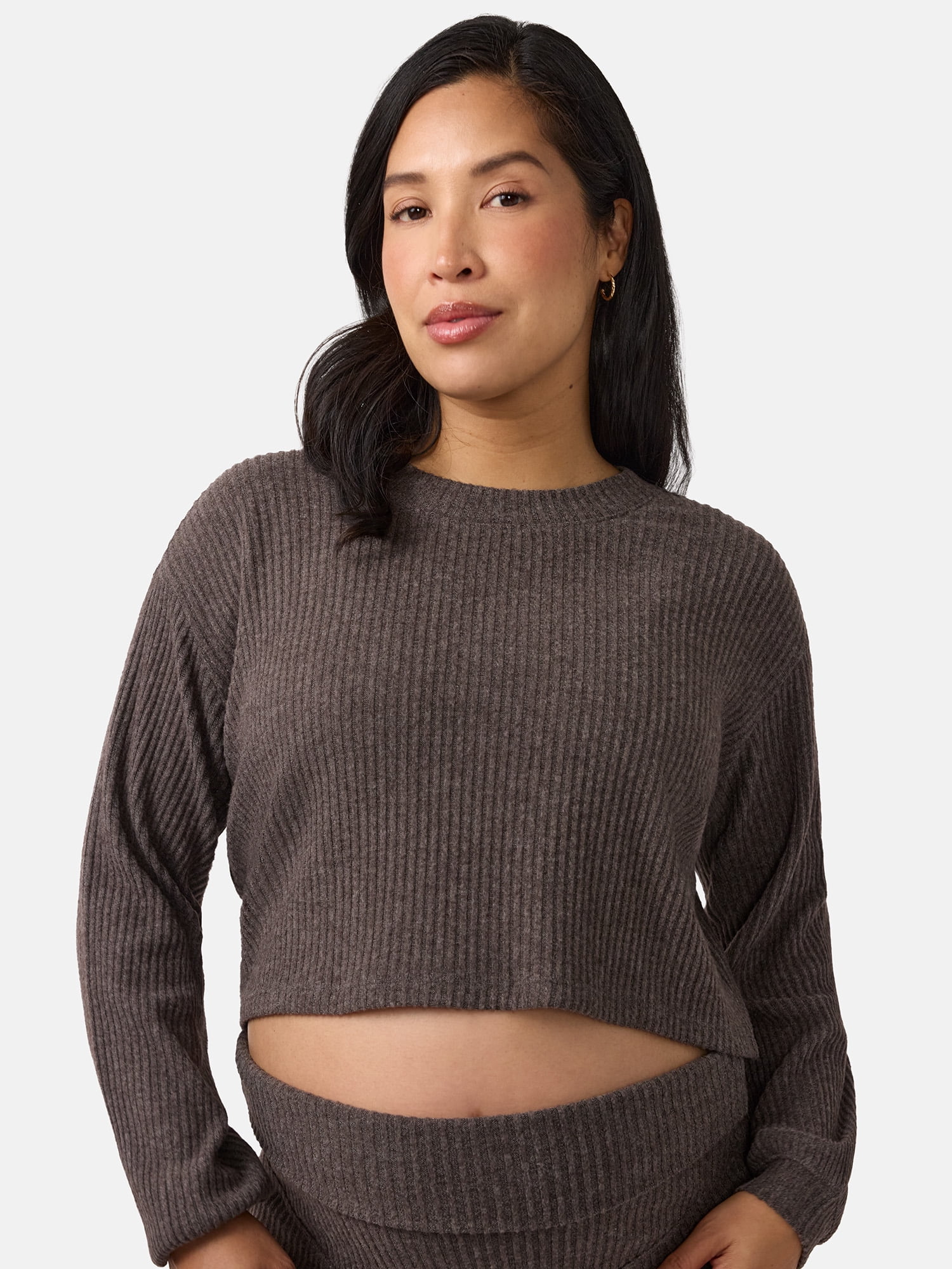 Ingrid & Isabel For Every Belly Women's Maternity Ribbed Top, Sizes S-XXL