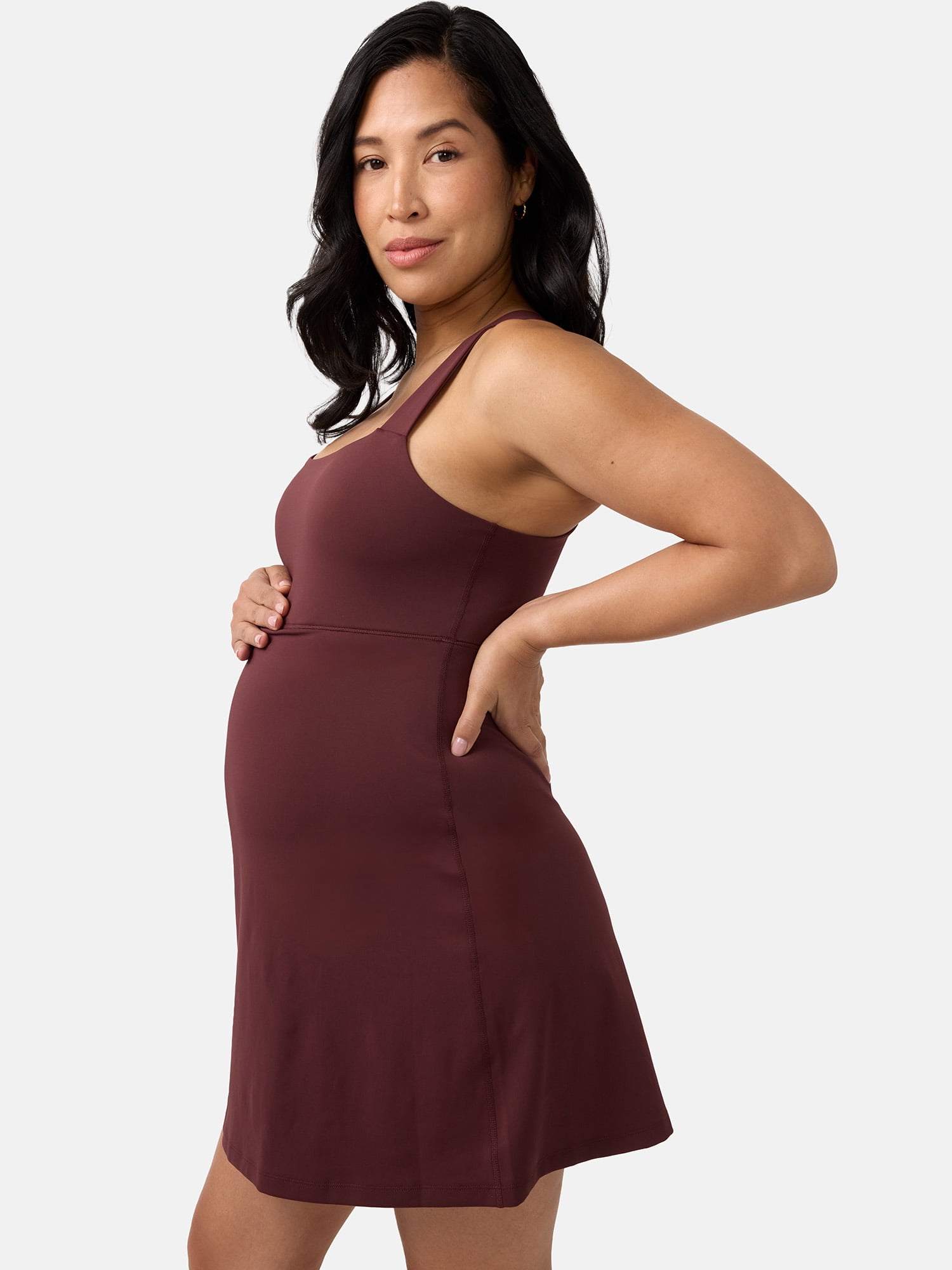 Ingrid & Isabel For Every Belly Women's Maternity Racerback Active Dress, Sizes S-XXL