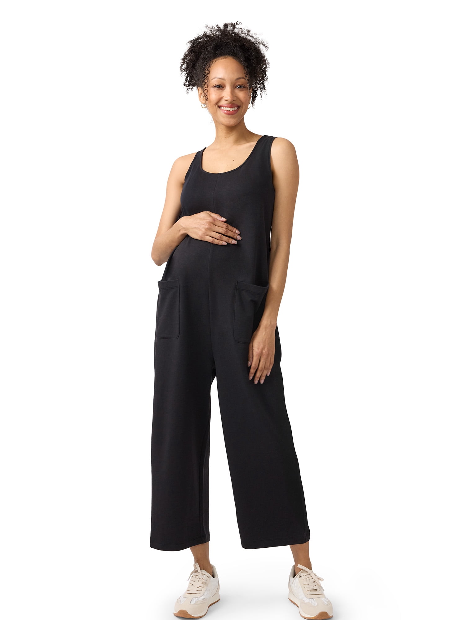 Ingrid & Isabel For Every Belly Women’s Maternity Pocket Knit Jumpsuit, Sizes S-XXL