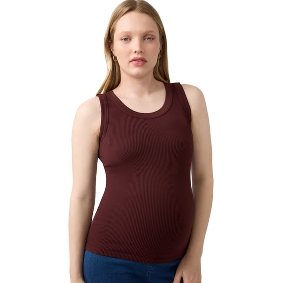 Ingrid & Isabel For Every Belly Women's Maternity Seamless Ribbed Tank Top, Sizes S-XXL