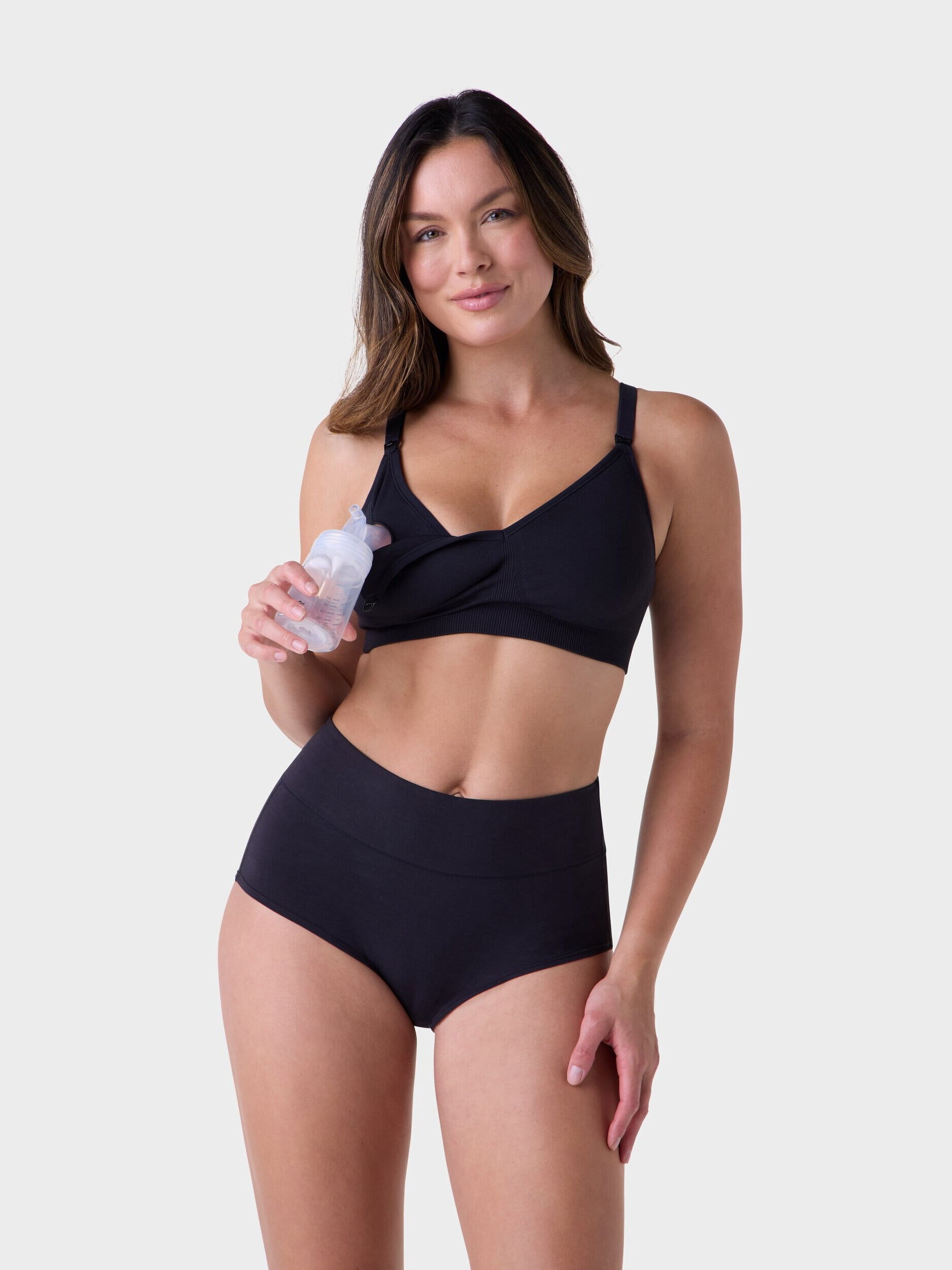 Ingrid & Isabel For Every Belly Women's Maternity Seamless Nursing and Pumping Bra, Sizes S-4XL