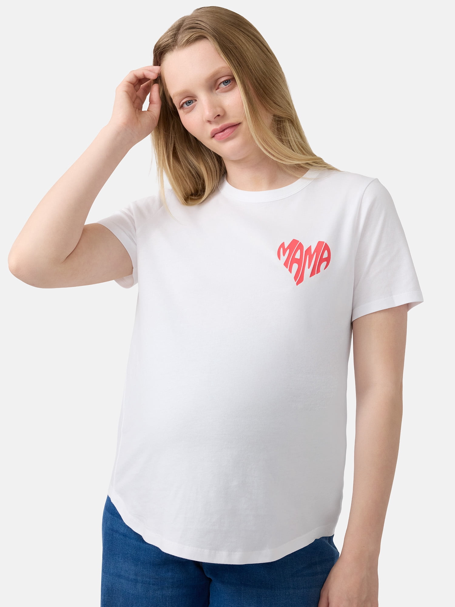 Ingrid & Isabel For Every Belly Women's Maternity Graphic Cotton T-Shirt, Sizes S-XXL