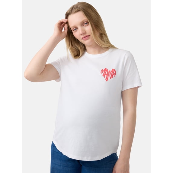 Ingrid & Isabel For Every Belly Women's Maternity Graphic Cotton T-Shirt, Sizes S-XXL