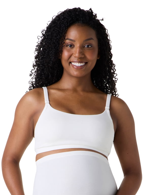 Women's Maternity & Nursing Cotton Jersey Bralette, SizesS-4XL