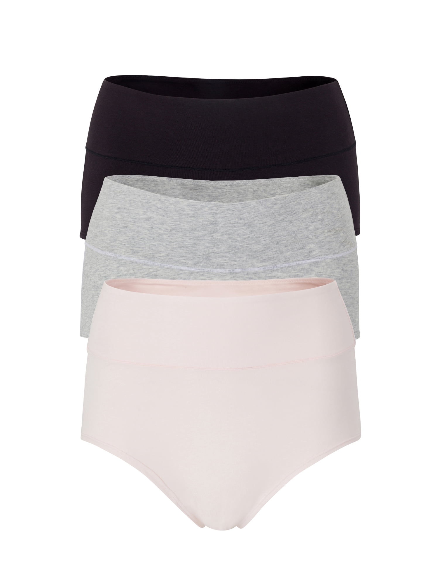 Ingrid & Isabel For Every Belly Women's Maternity Cotton Jersey C-Section Brief Panties, 3-Pack, Sizes S-XXXL