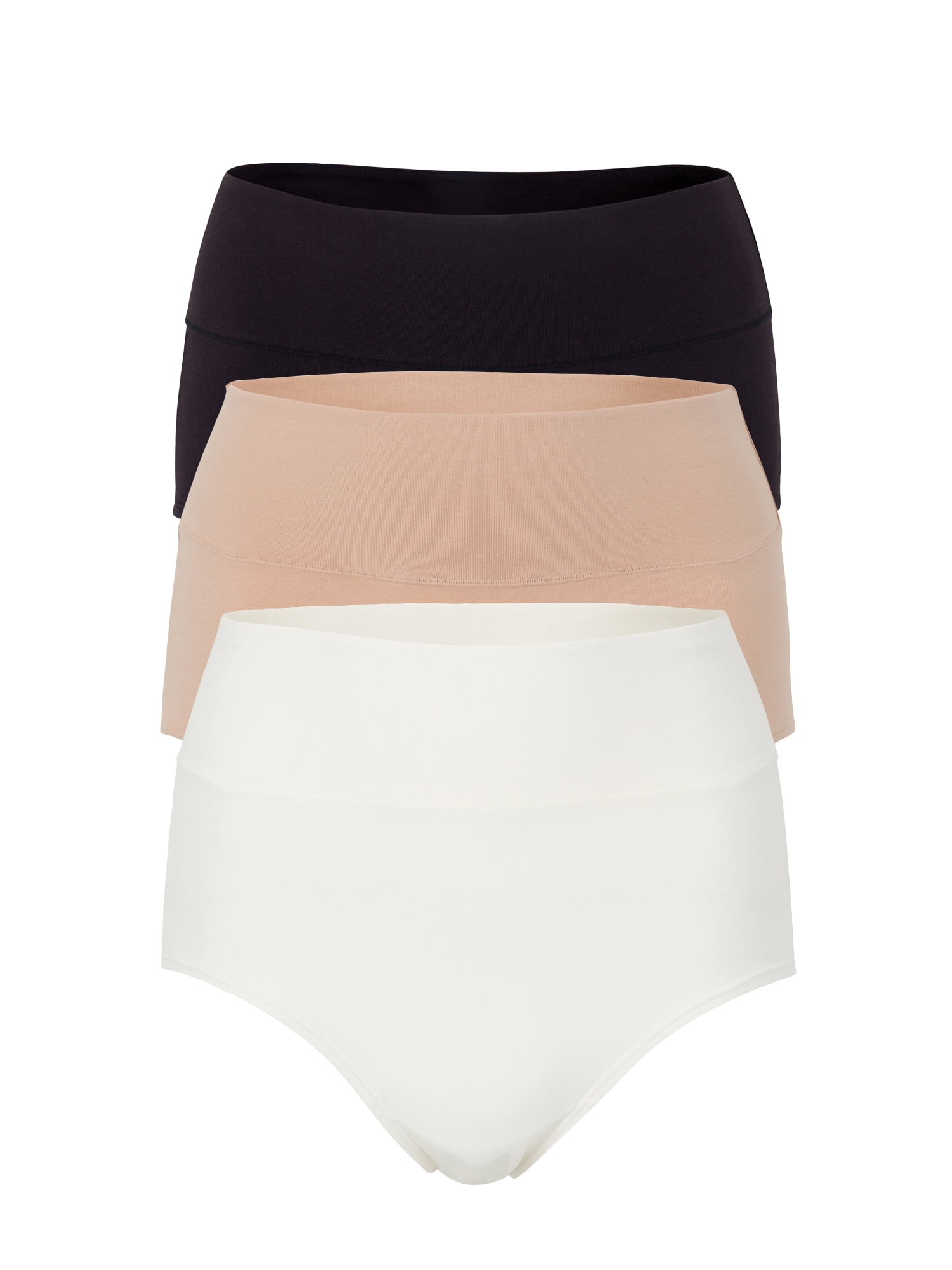 Ingrid & Isabel For Every Belly Women's Maternity Cotton Jersey C-Section Brief Panties, 3-Pack, Sizes S-XXXL