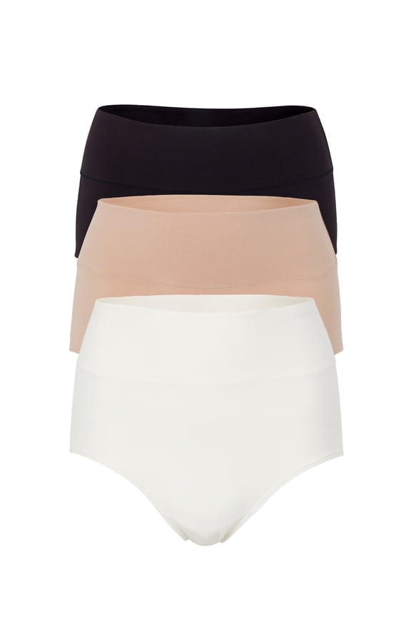 Women's Maternity Cotton Jersey C-Section Brief Panties, 3-Pack, Sizes S-XXXL