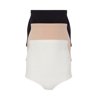 Ingrid & Isabel For Every Belly Women's Maternity Cotton Jersey High Waisted Brief Panties, 3-Pack, Sizes XS-4XL