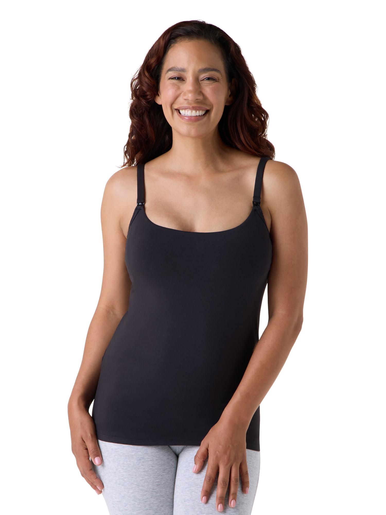 Ingrid & Isabel For Every Belly Women's Maternity Cotton Jersey Nursing Cami, Sizes S-XXXL