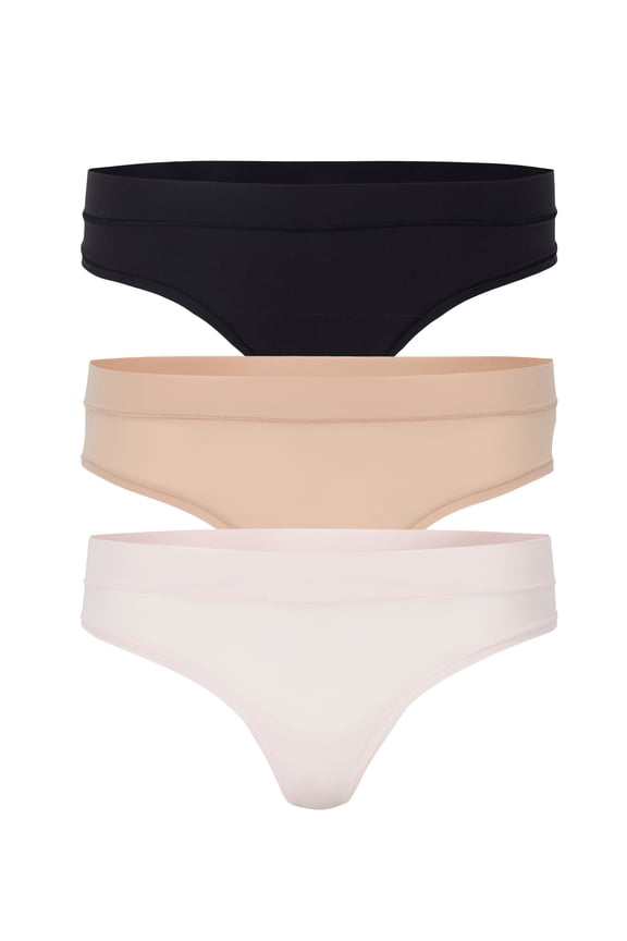 Women's Maternity Thong Panties, 3-Pack, Sizes XS-4XL