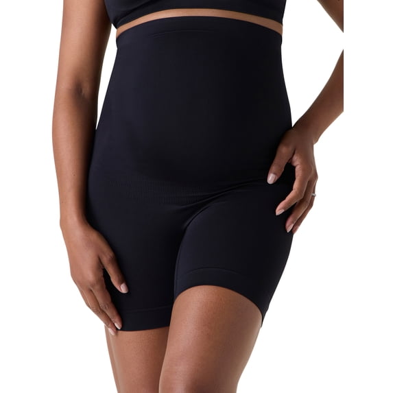 Ingrid & Isabel For Every Belly Women's Maternity Seamless Maternity Mid Thigh Shaping Short, Sizes S-XXXL