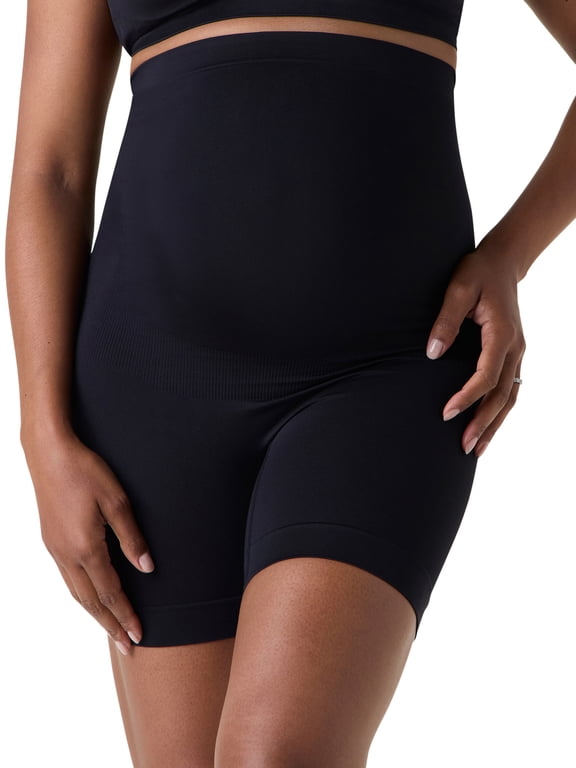 Women's Maternity Seamless Maternity Mid Thigh Shaping Short, Sizes S-XXXL