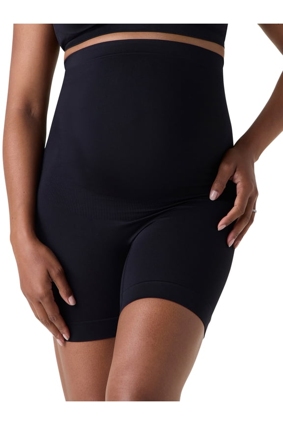 Women's Maternity Seamless Maternity Mid Thigh Shaping Short, Sizes S-XXXL