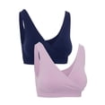 thumbnail image 1 of Ingrid & Isabel For Every Belly Women's Maternity & Nursing Seamless Crossover Bra, 2-Pack, SizesXS-4XL, 1 of 10