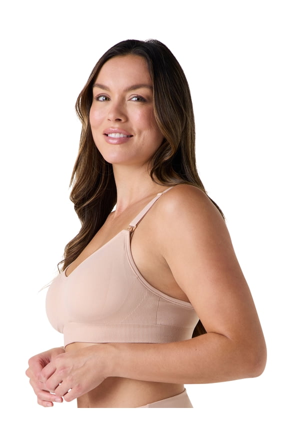 Women's Maternity & Nursing Breastfeeding Seamless Pumping Bra, SizesS-4XL