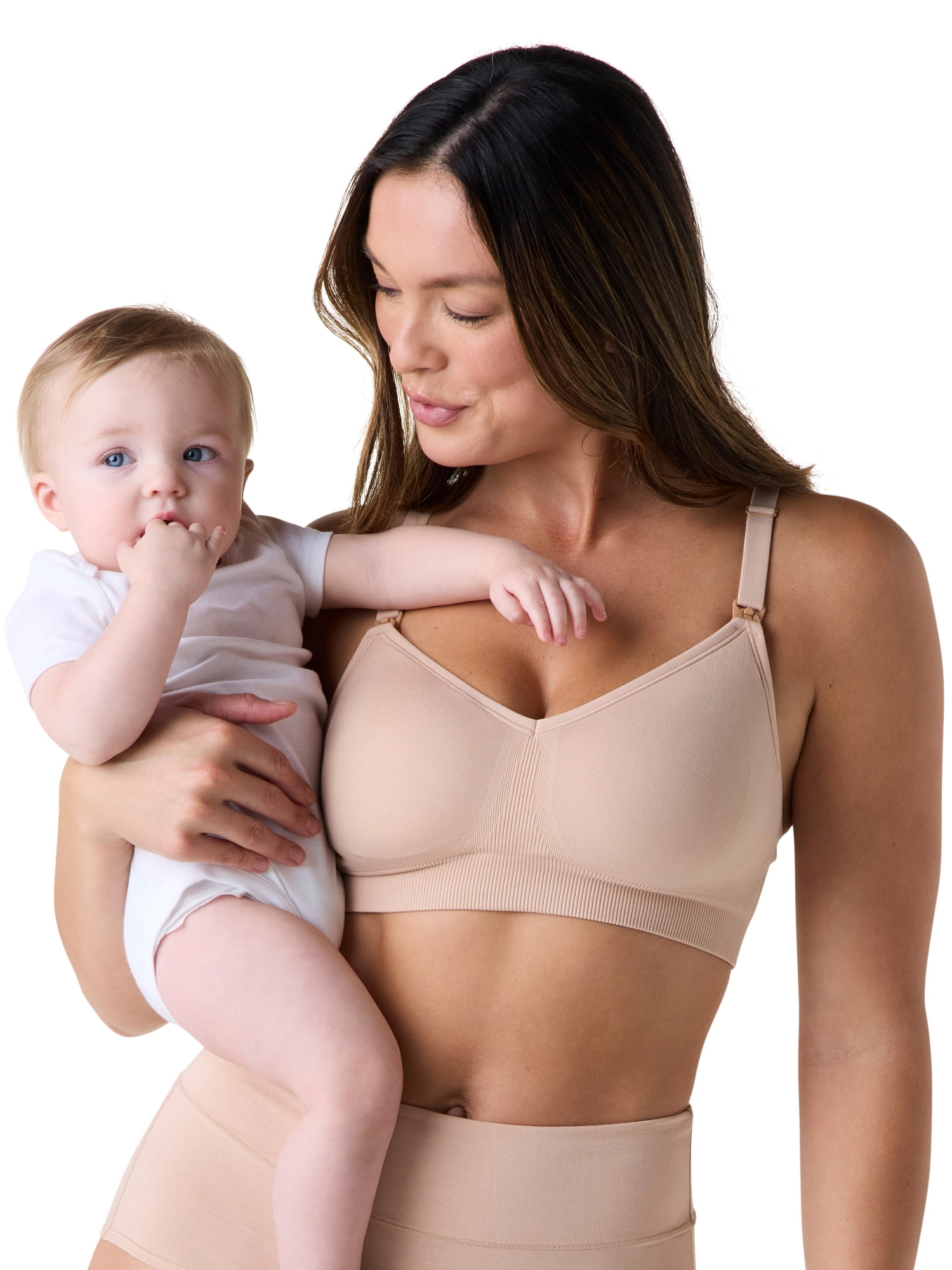 Ingrid & Isabel For Every Belly Women's Maternity & Nursing Seamless Wire free Bra, SizesS-4XL