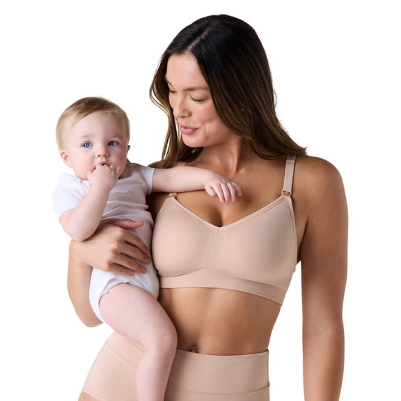 Ingrid & Isabel For Every Belly Women's Maternity & Nursing Breastfeeding Seamless Wirefree Bra, SizesS-4XL