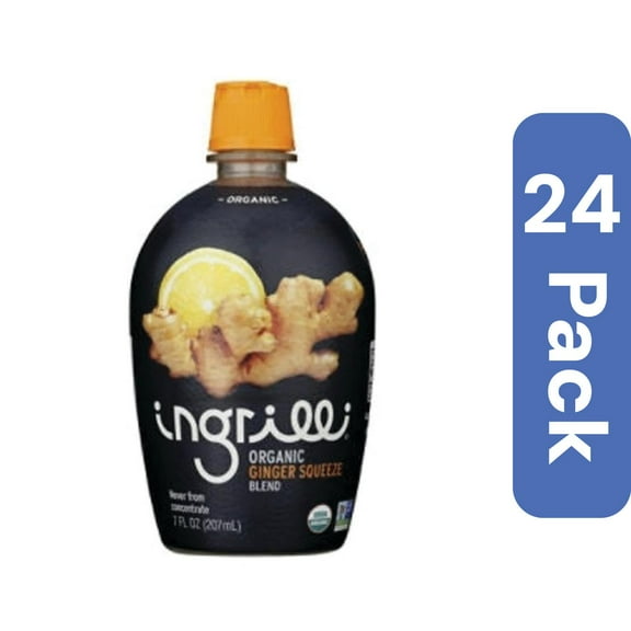 Ingrilli Organic Ginger Squeeze Blend Juice 7 fl oz (Pack of 24)