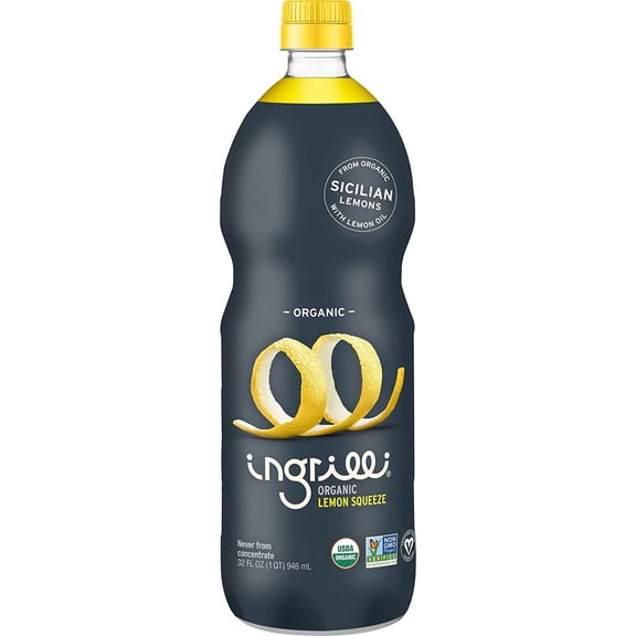 Ingrilli Organic Lemon Squeeze, 32 Fl Oz Bottle (Pack of 6)