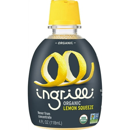 Ingrilli Organic Lemon Squeeze, 4 Fl Oz Bottle (Pack of 6)