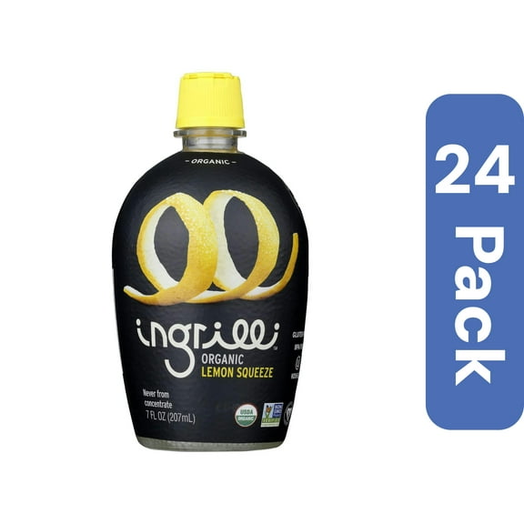 Ingrilli Organic Lemon Squeeze Juice 7 fl oz (Pack of 24)
