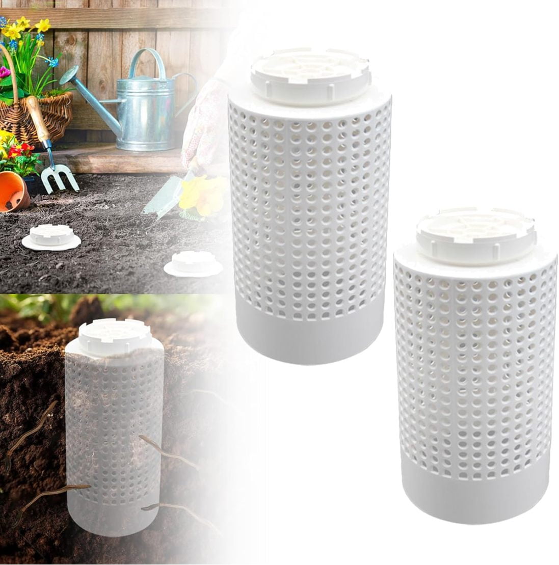 Inground Farm Composter, Outdoor In-Ground Compost Bin, Inground Worm ...