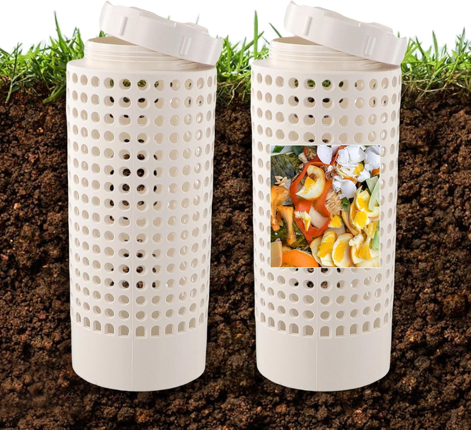 Inground Farm Composter, Outdoor In-Ground Compost Bin for Raised ...