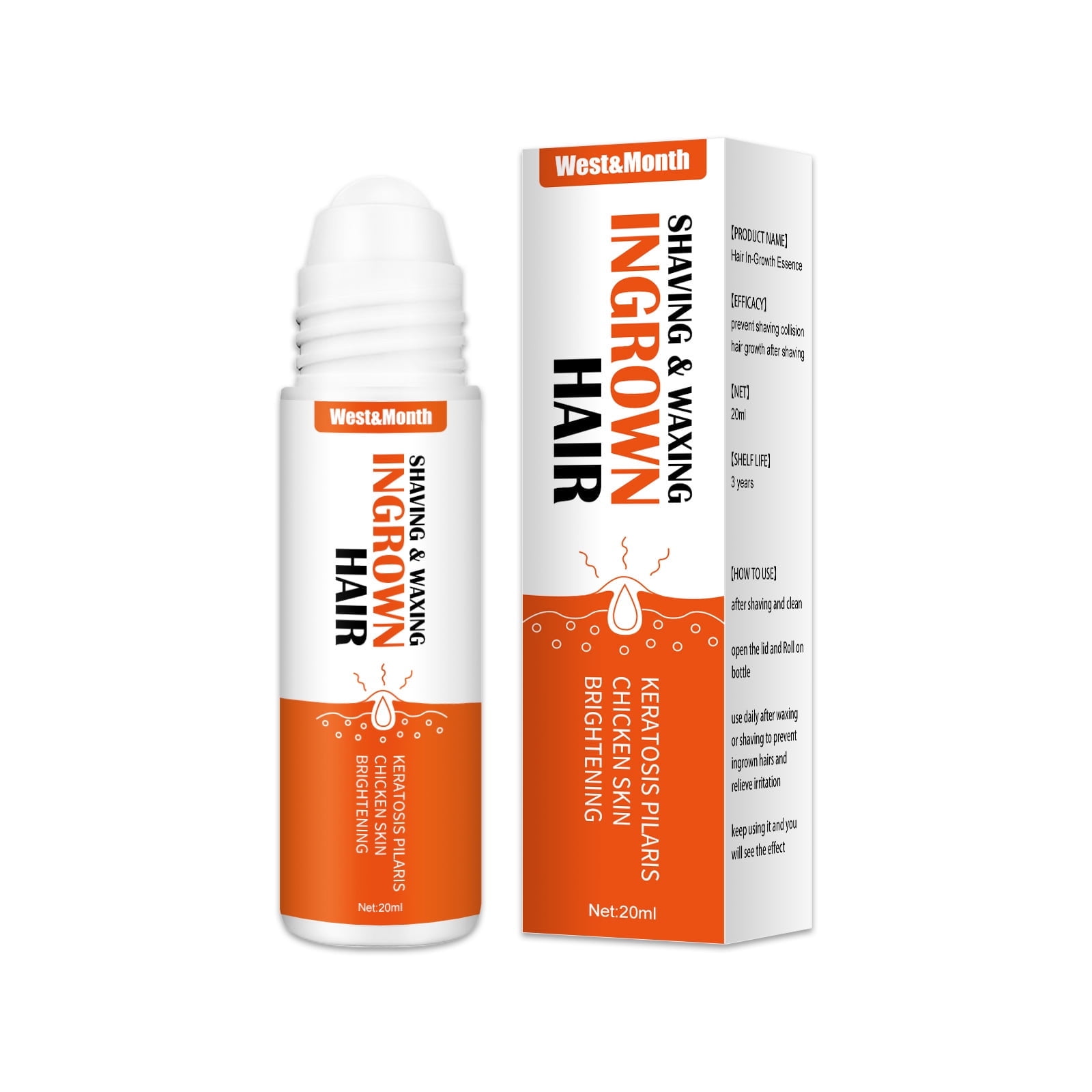 Ingrown Hair Cream Bump Removal Stopper Treatment Prevent Shaving Waxing Reduce After Redness Skin Serum Repairing 20ml
