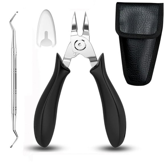 Ingrown Toenail Clippers, Long Handle Curved Blade Tool for Thick & Ingrown Nail