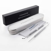 Ingrown Toenail File and Lifter, Familife 2pcs Ingrown Toenail Tool Double Sided with Storage Case Professional Ingrown Toenail Corrector Ingrown Toenail Removal Kit Pedicure Kit