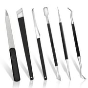 Ingrown Toenail Kit-Pedicure Tools, 6 Pcs Ingrown Toenail Lifter and File Doble Side, Stainless Steel Ingrown Toenail Removal Kit with Storage Case