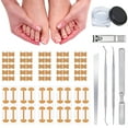 thumbnail image 1 of Ingrown Toenail Removal Kit,Professional Toenail Tool Kit Includes Breathable Toenail Strips, Curved Toenails Corrector Patch, Painless File and Lifter Pedicure Tools, Professional Pedicure Tool, 1 of 5