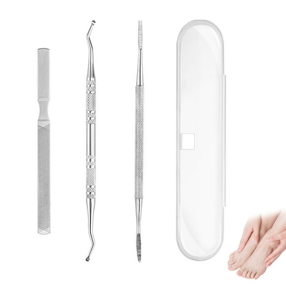 Ingrown Toenail Tool Kit for Men and Women Ingrowing Toe Nail Lifter for Manicure Pedicure Foot Care  Heavy Duty Surgical Grade Steel