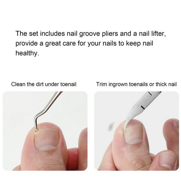 Ingrown Toenail Tools Kit, Lifter Toenail Pliers Nails Stainless Steel Nails Lifter Scissors Thick Nail Toenail Scissors Thick Lifter Toenail Scissors Mewmewcat Huiop