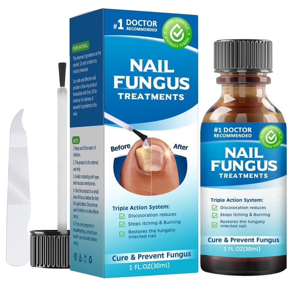 Toenail Fungus Treatment-Extra Strength Nail Fungus Solution for Toenail & Fingernail, for Thick Cracked Discolored Nails, Restore Nail Health