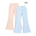 thumbnail image 1 of Ingzy 2-Pack Girls High Waisted Bell Bottoms Stretch Yoga Leggings Athletic Casual Pants, 1 of 9