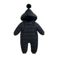 thumbnail image 1 of Ingzy Baby Girls Boys Warm Snowsuit Jumpsuit Down Coat Romper Onesie Hooded Puffer Jacket Outwear, 1 of 4