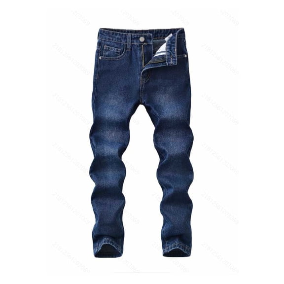 Ingzy Boys' Ripped Slim Fit Jeans, Teen Boys' All-Season Denim Pants with Pockets and Zipper