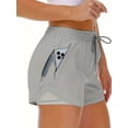 thumbnail image 1 of Women's 2-in-1 High Waisted Running Shorts | Tummy Control Anti Chafe Liner | Quick Dry Lightweight Athletic Gym Shorts with Deep Zipper Pockets, 1 of 4