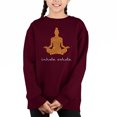 thumbnail image 1 of Inhale Exhale - Girl's Word Art Crewneck Sweatshirt, 1 of 3