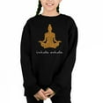 thumbnail image 1 of Inhale Exhale - Girl's Word Art Crewneck Sweatshirt, 1 of 3