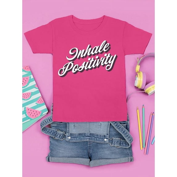Inhale Positivity Quote T-shirt Youth's -SelectDesign Designs