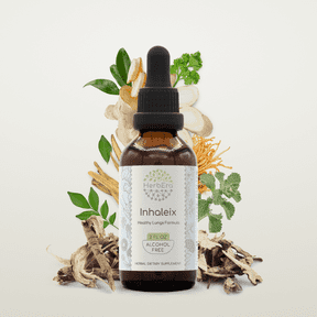 HerbEra Inhaleix Extract, Dietary Supplement Herbal Formula, Made from Elecampane Root, Horehound Herb, Marshmallow Root, Pleurisy Root, Ginger Root, Licorice Root, Cordyceps Mushroom 2 oz