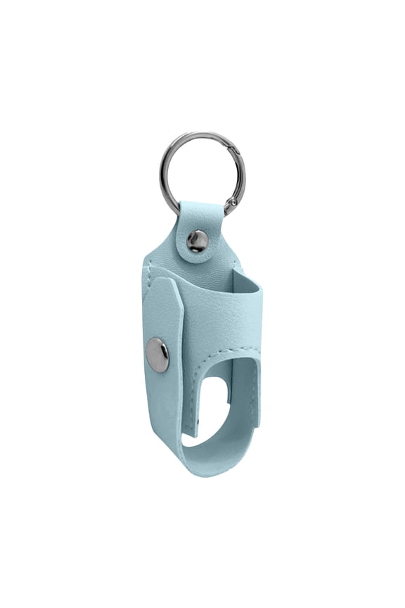 Inhaler Storage Case - Convenient Inhaler Spacer Holder | PU Leather Protective Inhaler Case Keychain With Metal Buckle, Inhaler Storage Solution Sleeve Bag For(One Size,Sky Blue)
