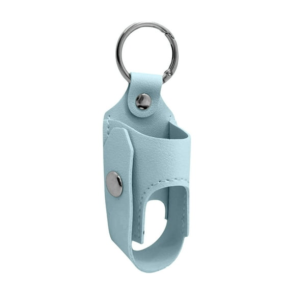Inhaler Storage Case - Convenient Inhaler Spacer Holder | PU Leather Protective Inhaler Case Keychain With Metal Buckle, Inhaler Storage Solution Sleeve Bag For(One Size,Sky Blue)
