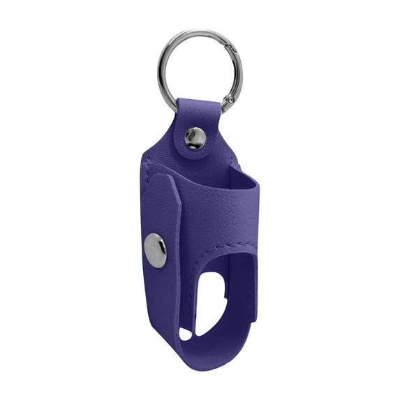 Inhaler Storage Case - Convenient Inhaler Spacer Holder | PU Leather Protective Inhaler Case Keychain With Metal Buckle, Inhaler Storage Solution Sleeve Bag For(One Size,Dark Blue)