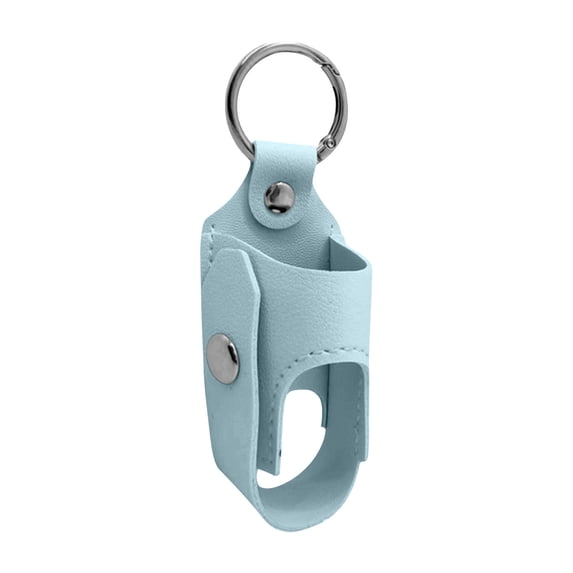 Inhaler Storage Case Keychain, Convenient Inhaler Spacer Holder With Metal Buckle, Pu Leather Protective Sleeve Bag For Medication Storage, Portable Design For 14+ Users, Secure
