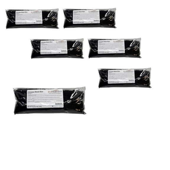 Inharvest Forbidden Black Chinese Rice, 2 lb, 6 Pack